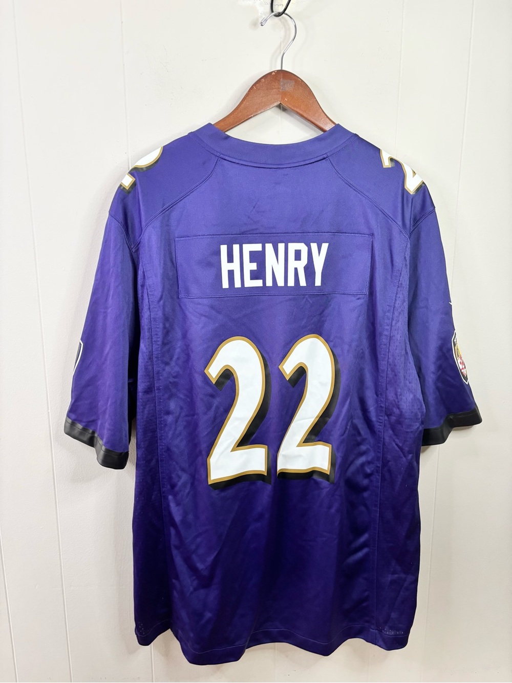 Baltimore Ravens Derrick Henry Nike Purple Game Jersey size XL new men’s loose - Picture 13 of 13
